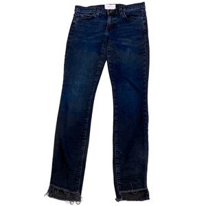 Current/Elliott Stiletto Frayed Step Hem Skinny Jeans in Easton Wash - Sz 27